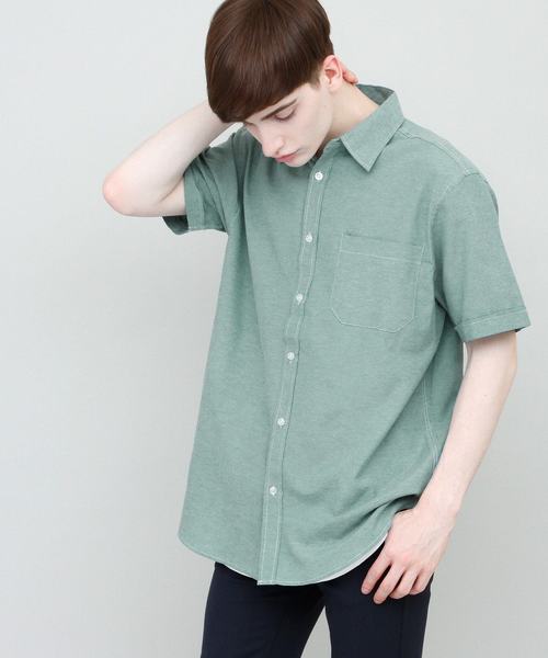 EMMA CLOTHES(エマクローズ)の「リラックスオーバーサイズオックスフォードシャツ Summer Oxford Shirts 1/2 sleeve(シャツ/ブラウス・メンズ・ホワイト/アイボリー/ピンク/イエロー/カーキ/サックスブルー/グリーン/ネイビー/ブラック・M/L)」の6枚目の写真