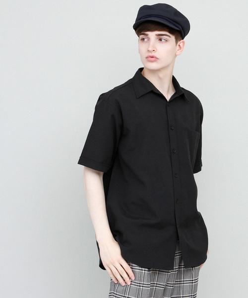 EMMA CLOTHES(エマクローズ)の「リラックスオーバーサイズオックスフォードシャツ Summer Oxford Shirts 1/2 sleeve(シャツ/ブラウス・メンズ・ホワイト/アイボリー/ピンク/イエロー/カーキ/サックスブルー/グリーン/ネイビー/ブラック・M/L)」の4枚目の写真