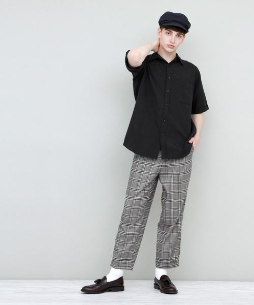 EMMA CLOTHES(エマクローズ)の「リラックスオーバーサイズオックスフォードシャツ Summer Oxford Shirts 1/2 sleeve(シャツ/ブラウス・メンズ・ホワイト/アイボリー/ピンク/イエロー/カーキ/サックスブルー/グリーン/ネイビー/ブラック・M/L)」の16枚目の写真