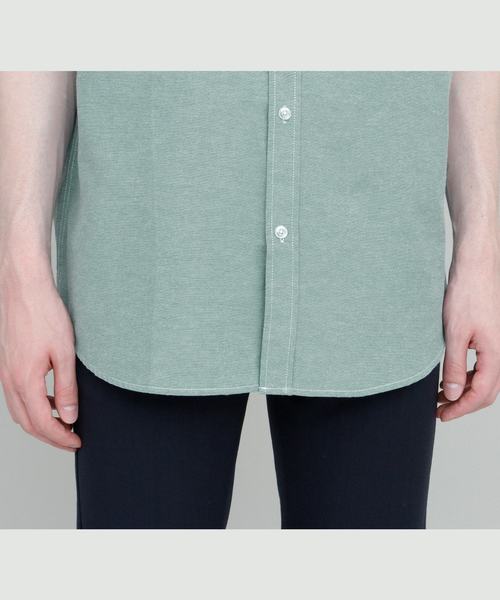 EMMA CLOTHES(エマクローズ)の「リラックスオーバーサイズオックスフォードシャツ Summer Oxford Shirts 1/2 sleeve(シャツ/ブラウス・メンズ・ホワイト/アイボリー/ピンク/イエロー/カーキ/サックスブルー/グリーン/ネイビー/ブラック・M/L)」の15枚目の写真