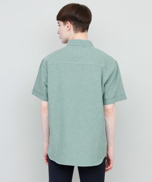 EMMA CLOTHES(エマクローズ)の「リラックスオーバーサイズオックスフォードシャツ Summer Oxford Shirts 1/2 sleeve(シャツ/ブラウス・メンズ・ホワイト/アイボリー/ピンク/イエロー/カーキ/サックスブルー/グリーン/ネイビー/ブラック・M/L)」の22枚目の写真