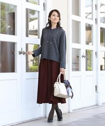 【洗える】きれい色で彩る、大人のマキシ丈フレアスカート