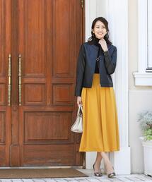 【洗える】きれい色で彩る、大人のマキシ丈フレアスカート