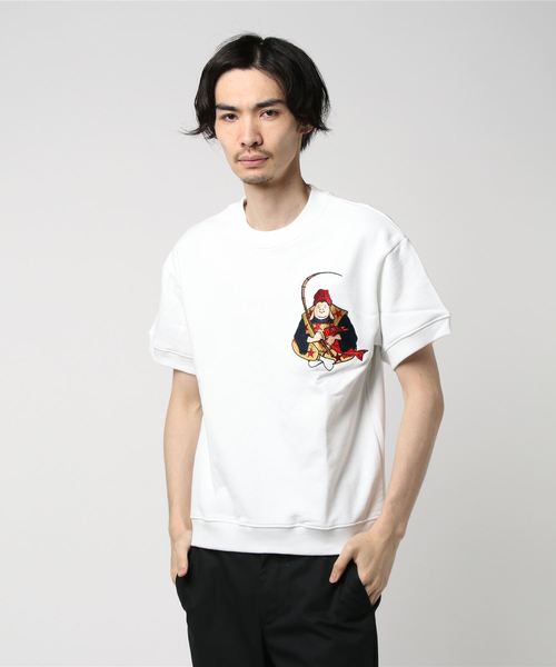 k*0様 【50s】 ハーフスリーブ スウェット 半袖 4本針 60s サンフェ 60s Southern ハーフジップ 半袖スウェット M - Sixpacjoe Web Shop