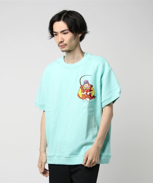k*0様 【50s】 ハーフスリーブ スウェット 半袖 4本針 60s サンフェ BUCCA 44（ブッカフォーティーフォー）の「【BUCCA 44】 刺繍