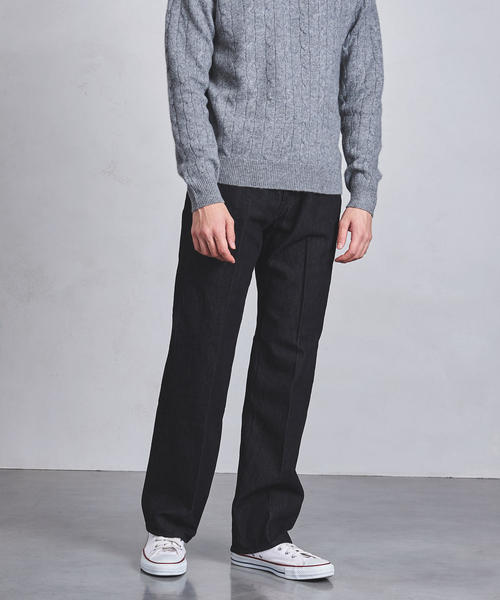 AURALEE（オーラリー）の「＜AURALEE（オーラリー）＞ クリース　デニム（デニムパンツ・メンズ・ダークグレー/ブラック・30inch/32inch/36inch）」の2枚目の写真