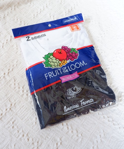FRUIT OF THE LOOM(フルーツオブザルーム)の「FRUIT OF THE LOOM 20/コットン100% 2Pノースリーブ(タンクトップ・レディース・ホワイト/ネイビー/ブラック/ベージュ・S/M)」の8枚目の写真
