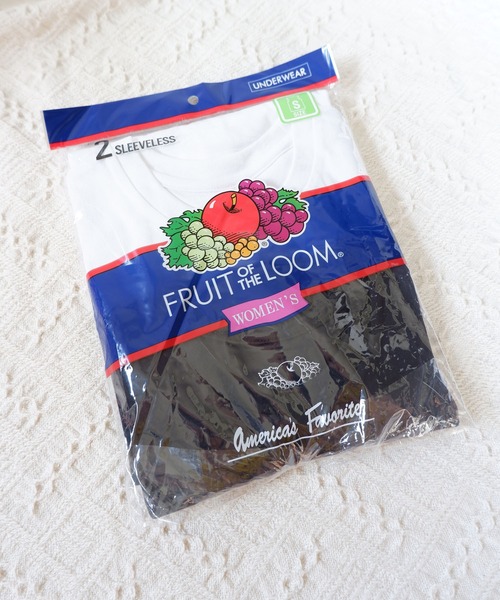 FRUIT OF THE LOOM(フルーツオブザルーム)の「FRUIT OF THE LOOM 20/コットン100% 2Pノースリーブ(タンクトップ・レディース・ホワイト/ネイビー/ブラック/ベージュ・S/M)」の10枚目の写真