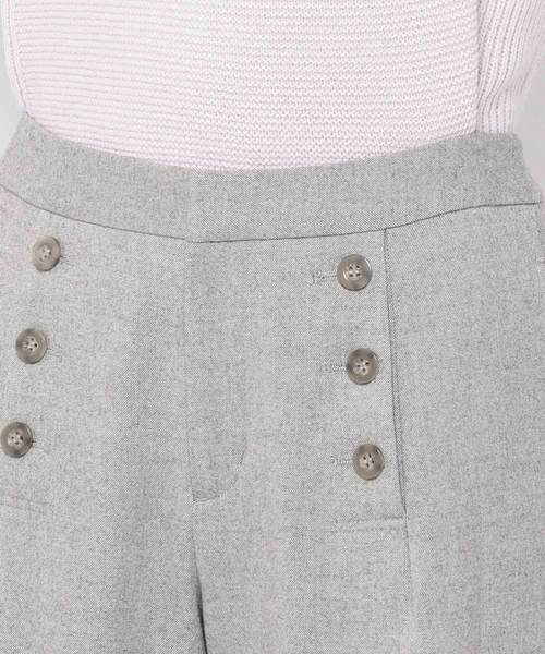 Petit Honfleur（プチオンフルール）の「前ボタンワイドパンツ（その他パンツ・レディース・ネイビー/グレー/アイボリー・67/70/61/64）」の9枚目の写真