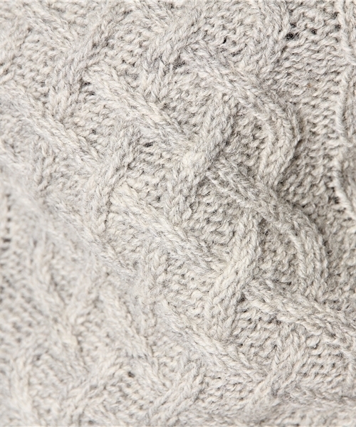 coen（コーエン）の「シェットケーブルニット（ニット/セーター・レディース・グレー/マスタード/コバルトブルー/オフホワイト・LARGE/MEDIUM）」の10枚目の写真