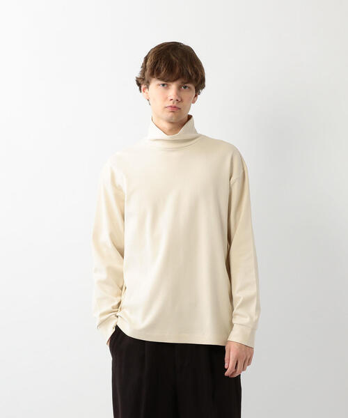Steven Alan（スティーブンアラン）の「＜Steven Alan＞SMOOTH LOOSE TURTLE NECK LONG SLEEVE/カットソー（Tシャツ/カットソー・メンズ・ナチュラル/ブラウン・SMALL/MEDIUM/LARGE/X-LARGE）」の2枚目の写真