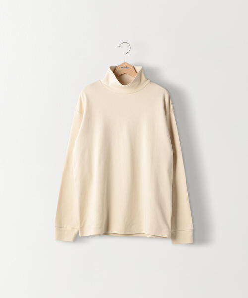 Steven Alan（スティーブンアラン）の「＜Steven Alan＞SMOOTH LOOSE TURTLE NECK LONG SLEEVE/カットソー（Tシャツ/カットソー・メンズ・ナチュラル/ブラウン・SMALL/MEDIUM/LARGE/X-LARGE）」の3枚目の写真