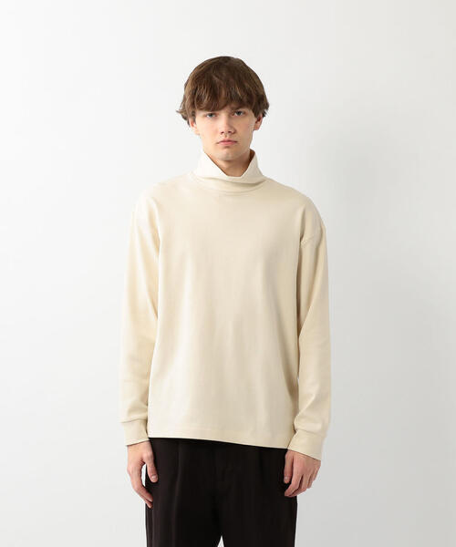 Steven Alan（スティーブンアラン）の「＜Steven Alan＞SMOOTH LOOSE TURTLE NECK LONG SLEEVE/カットソー（Tシャツ/カットソー・メンズ・ナチュラル/ブラウン・SMALL/MEDIUM/LARGE/X-LARGE）」の7枚目の写真