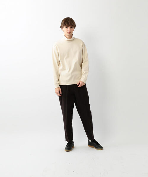 Steven Alan（スティーブンアラン）の「＜Steven Alan＞SMOOTH LOOSE TURTLE NECK LONG SLEEVE/カットソー（Tシャツ/カットソー・メンズ・ナチュラル/ブラウン・SMALL/MEDIUM/LARGE/X-LARGE）」の9枚目の写真