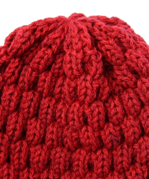 green label relaxing（グリーンレーベルリラクシング）の「[ハイランド2000]HL POPCORN BOB ニットキャップ（ニットキャップ/ビーニー・メンズ・ホワイト/ダークグレー/レッド/コバルトブルー/ネイビー・フリー）」の8枚目の写真