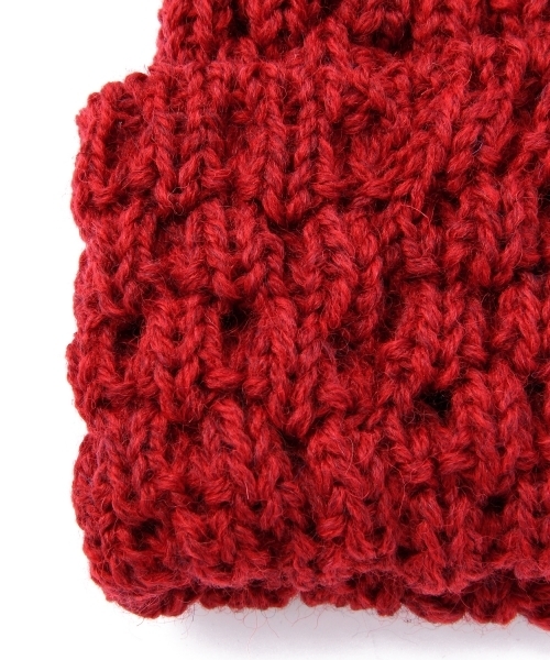 green label relaxing（グリーンレーベルリラクシング）の「[ハイランド2000]HL POPCORN BOB ニットキャップ（ニットキャップ/ビーニー・メンズ・ホワイト/ダークグレー/レッド/コバルトブルー/ネイビー・フリー）」の9枚目の写真