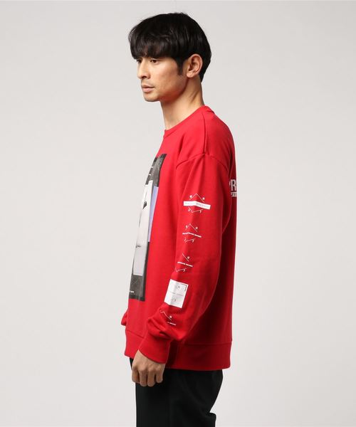 WEGO（ウィゴー）の「WEGO/転写シートプリントプルオーバー（スウェット・メンズ・ホワイト/ブラック/レッド/パープル・LARGE/MEDIUM）」の5枚目の写真