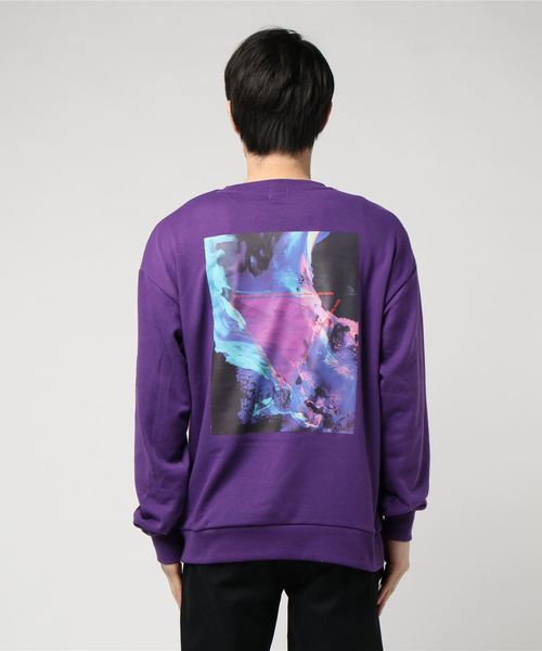 WEGO（ウィゴー）の「WEGO/転写シートプリントプルオーバー（スウェット・メンズ・ホワイト/ブラック/レッド/パープル・LARGE/MEDIUM）」の7枚目の写真