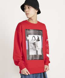 WEGO | WEGO/転写シートプリントプルオーバー(スウェット)