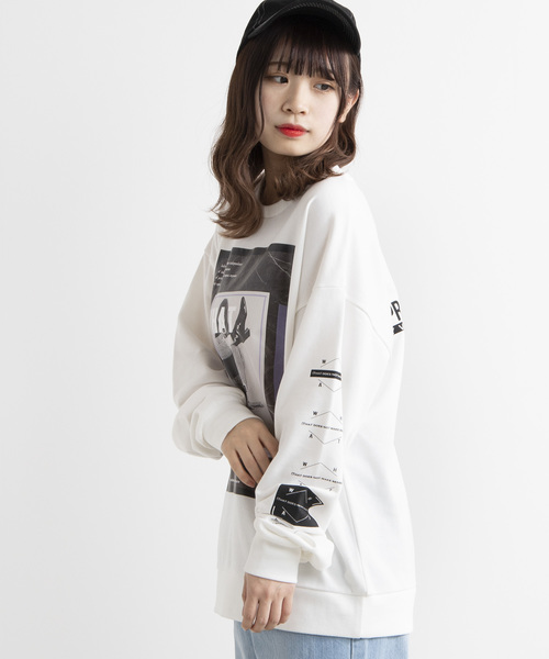 WEGO（ウィゴー）の「WEGO/転写シートプリントプルオーバー（スウェット・メンズ・ホワイト/ブラック/レッド/パープル・LARGE/MEDIUM）」の10枚目の写真