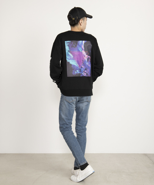 WEGO（ウィゴー）の「WEGO/転写シートプリントプルオーバー（スウェット・メンズ・ホワイト/ブラック/レッド/パープル・LARGE/MEDIUM）」の14枚目の写真