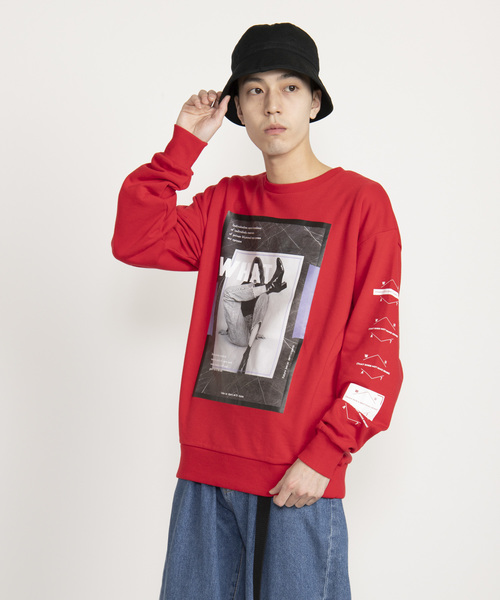 WEGO（ウィゴー）の「WEGO/転写シートプリントプルオーバー（スウェット・メンズ・ホワイト/ブラック/レッド/パープル・LARGE/MEDIUM）」の21枚目の写真