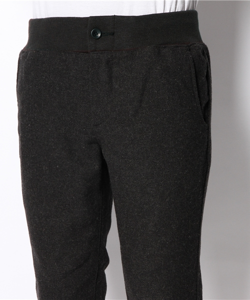 CIAOPANIC(チャオパニック)の「【Ciaopanic】 ソフトメランジウールリブスラックス(スラックス・メンズ・ブラック/ネイビー/カーキ/チャコールグレー・SMALL/LARGE/MEDIUM)」の7枚目の写真