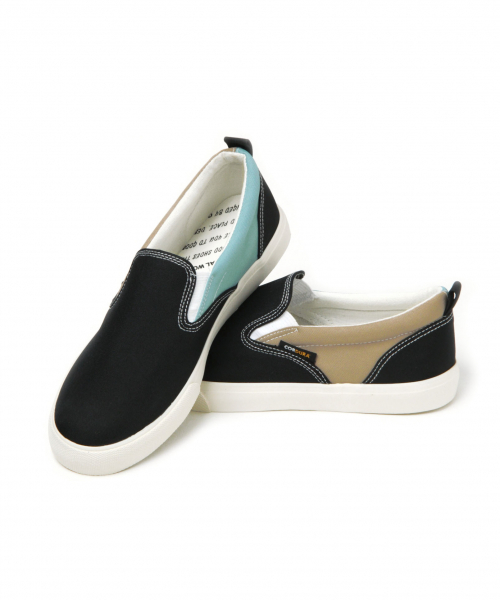 GLOBAL WORK（グローバルワーク）の「CORDURAスリッポン/833981（スニーカー・メンズ・ネイビー/ブラック・LARGE/MEDIUM）」の3枚目の写真