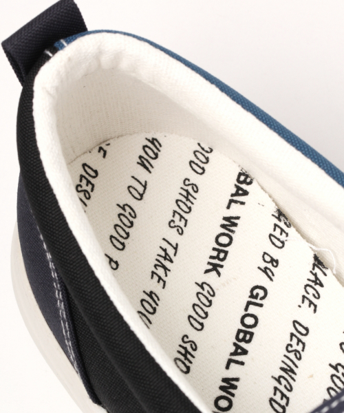 GLOBAL WORK（グローバルワーク）の「CORDURAスリッポン/833981（スニーカー・メンズ・ネイビー/ブラック・LARGE/MEDIUM）」の14枚目の写真