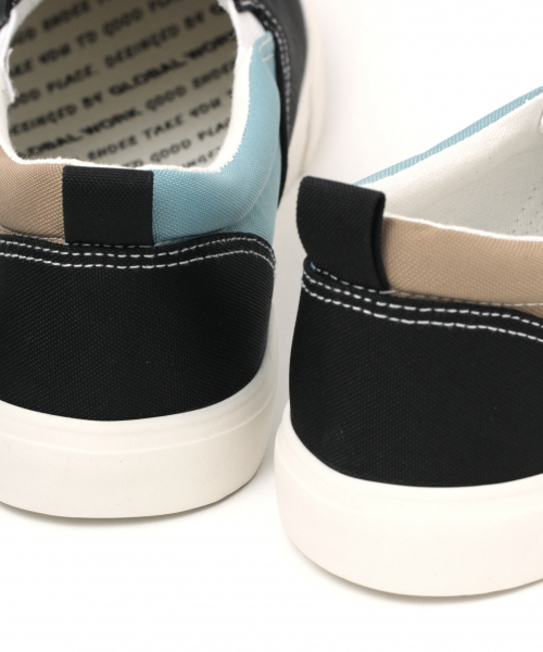 GLOBAL WORK（グローバルワーク）の「CORDURAスリッポン/833981（スニーカー・メンズ・ネイビー/ブラック・LARGE/MEDIUM）」の15枚目の写真