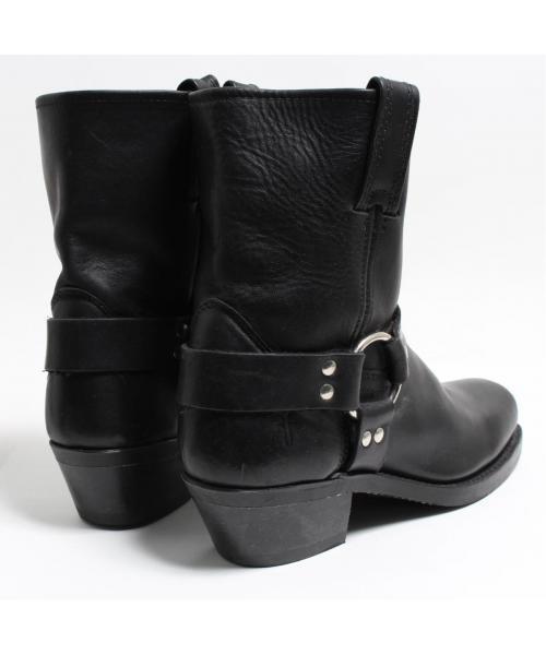 FRYE/フライ/リングブーツ/size8/黒/スクエアトゥ ブランド古着】リングブーツ（ブーツ）｜FRYE（フライ）のファッション