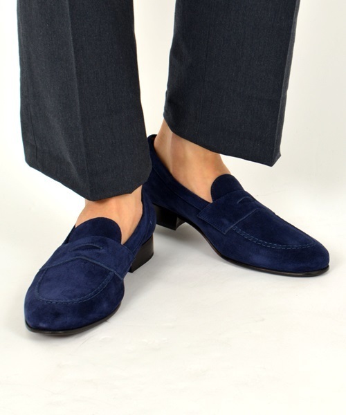 SHIPS スエード コインローファー ネイビー SHIPS（シップス）の「SD: 【イタリア製】スエード コイン