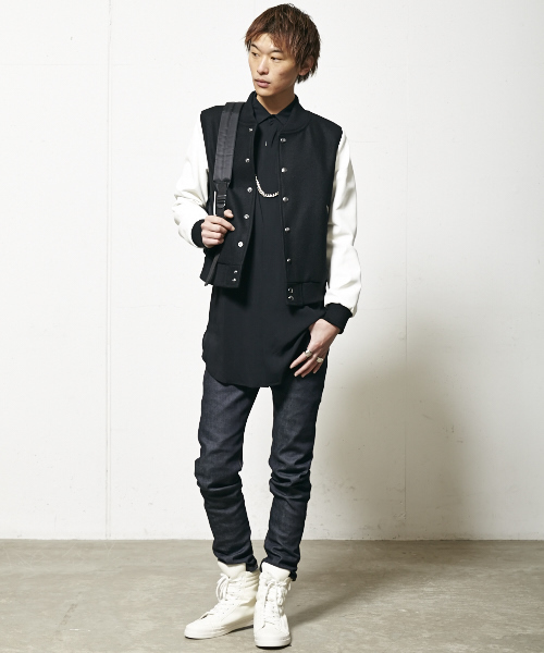 603(ロクマルサン)の「603 ウールフラノスタジャン(スタジャン・メンズ・ホワイト/ブラック・42/40)」の11枚目の写真