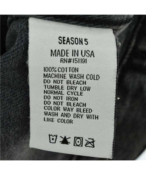 Yeezy SEASON 5 ダークグレー デニムジャケット M ブランド古着】シーズン5 デニムジャケット（デニムジャケット