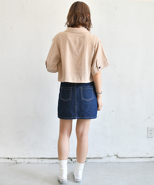 PairPair（ペアペア）の「ドット＆花柄アソートカイキンビッグシャツ（シャツ/ブラウス・レディース・ベージュ/オフホワイト/ライトグリーン/ライトベージュ・FREE）」の18枚目の写真