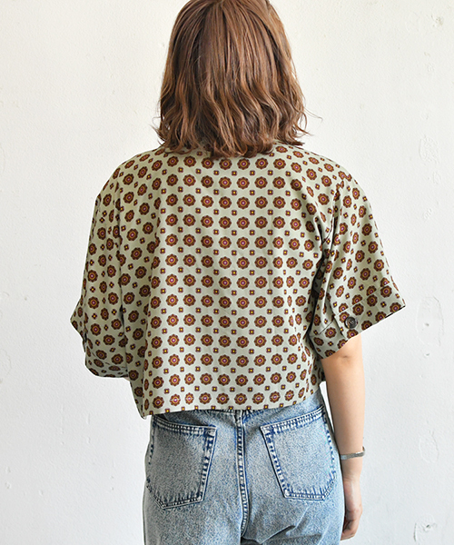 PairPair（ペアペア）の「ドット＆花柄アソートカイキンビッグシャツ（シャツ/ブラウス・レディース・ベージュ/オフホワイト/ライトグリーン/ライトベージュ・FREE）」の15枚目の写真