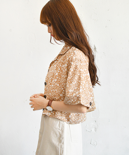 PairPair（ペアペア）の「ドット＆花柄アソートカイキンビッグシャツ（シャツ/ブラウス・レディース・ベージュ/オフホワイト/ライトグリーン/ライトベージュ・FREE）」の19枚目の写真