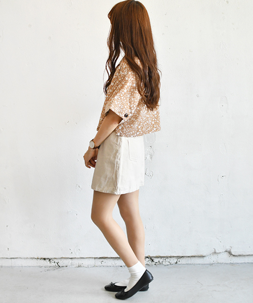 PairPair（ペアペア）の「ドット＆花柄アソートカイキンビッグシャツ（シャツ/ブラウス・レディース・ベージュ/オフホワイト/ライトグリーン/ライトベージュ・FREE）」の16枚目の写真