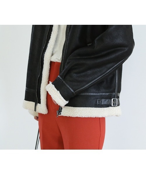 select MOCA（セレクトモカ）の「2021 AW ムートンボアジャケット（ムートンコート・レディース・ブラック/ブラウン/ベージュ/グレイッシュベージュ・FREE）」の14枚目の写真