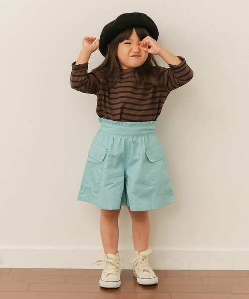 URBAN RESEARCH DOORS（アーバンリサーチドアーズ）の「アウトポケットフレアキュロット(KIDS)∴（その他パンツ・キッズ・ブルー系その他/ピンク系その他・90/105/120/135）」の10枚目の写真