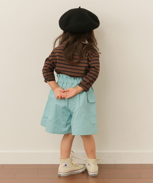 URBAN RESEARCH DOORS（アーバンリサーチドアーズ）の「アウトポケットフレアキュロット(KIDS)∴（その他パンツ・キッズ・ブルー系その他/ピンク系その他・90/105/120/135）」の9枚目の写真