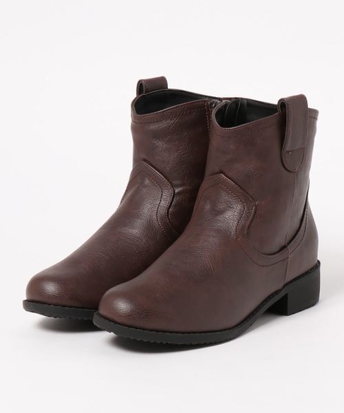 GeeRA(ジーラ)の「ウエスタン調ブーツ(ブーツ・レディース・ブラック/ダークブラウン/キャメル・SMALL/MEDIUM/X-LARGE)」の2枚目の写真