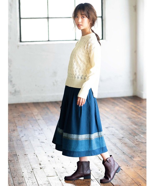 GeeRA(ジーラ)の「ウエスタン調ブーツ(ブーツ・レディース・ブラック/ダークブラウン/キャメル・SMALL/MEDIUM/X-LARGE)」の9枚目の写真