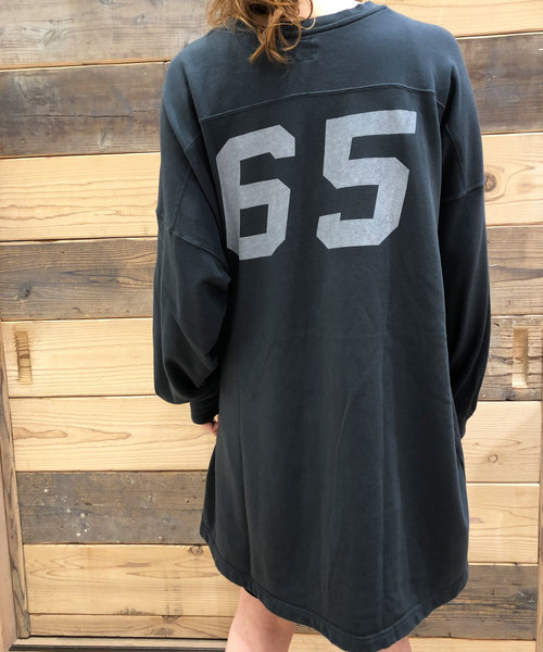 OLD BETTY'S(オールドベティーズ)の「Big Long Sleeve T-shirts/ビッグ 長袖 Tロング シャツ(Tシャツ/カットソー・レディース・モカ/スミクロ/キナリ・FREE)」の10枚目の写真