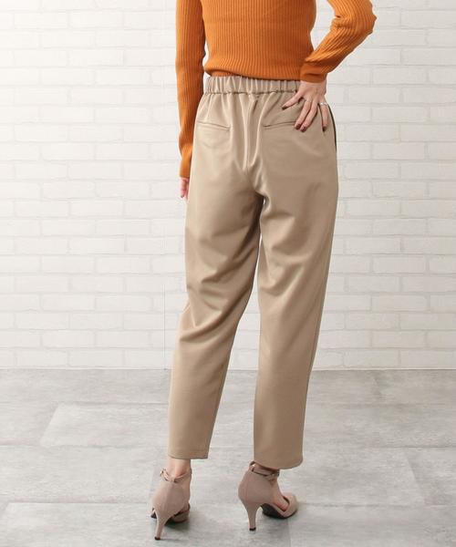 coen（コーエン）の「TRストレッチテーパードパンツ（ストレッチパンツ）（その他パンツ・レディース・ブラウン/ネイビー/ブラック/ベージュ・MEDIUM/SMALL/LARGE）」の19枚目の写真