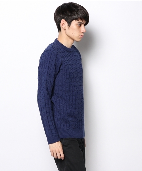 WEGO（ウィゴー）の「WEGO/ケーブルニット（ニット/セーター・メンズ・オフホワイト/ライトグレー/ネイビー/ロイヤルブルー/レッド/ワイン/その他1/その他2/ブラック/ブラック系その他/ダークグリーン/ブルー系その他・SMALL/LARGE/MEDIUM）」の18枚目の写真