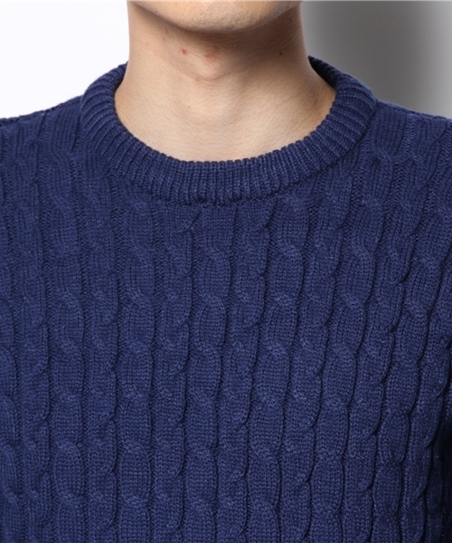 WEGO（ウィゴー）の「WEGO/ケーブルニット（ニット/セーター・メンズ・オフホワイト/ライトグレー/ネイビー/ロイヤルブルー/レッド/ワイン/その他1/その他2/ブラック/ブラック系その他/ダークグリーン/ブルー系その他・SMALL/LARGE/MEDIUM）」の13枚目の写真