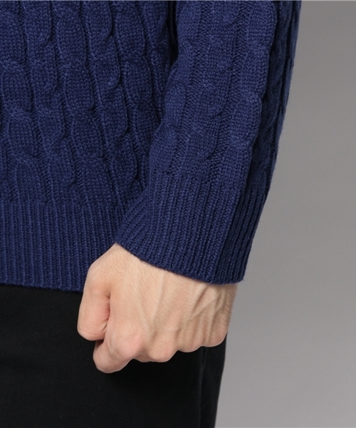 WEGO（ウィゴー）の「WEGO/ケーブルニット（ニット/セーター・メンズ・オフホワイト/ライトグレー/ネイビー/ロイヤルブルー/レッド/ワイン/その他1/その他2/ブラック/ブラック系その他/ダークグリーン/ブルー系その他・SMALL/LARGE/MEDIUM）」の14枚目の写真