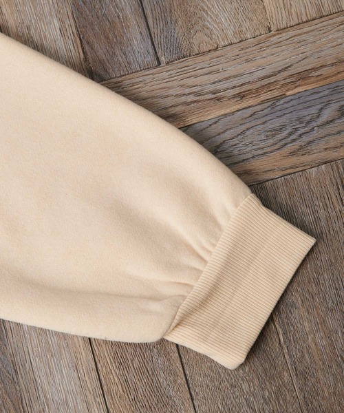 classicalelf（クラシカルエルフ）の「サイドスリット 無地ジップアッスウェットワイドパーカー（長袖）（パーカー・レディース・モカ/ブラック/ライトカーキ/ベージュ・LARGE/X-LARGE/MEDIUM）」の16枚目の写真