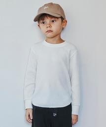 green label relaxing | 【キッズ】〔吸水速乾〕ドライ　ワッフル プルオーバー ロングスリーブ(Tシャツ/カットソー)